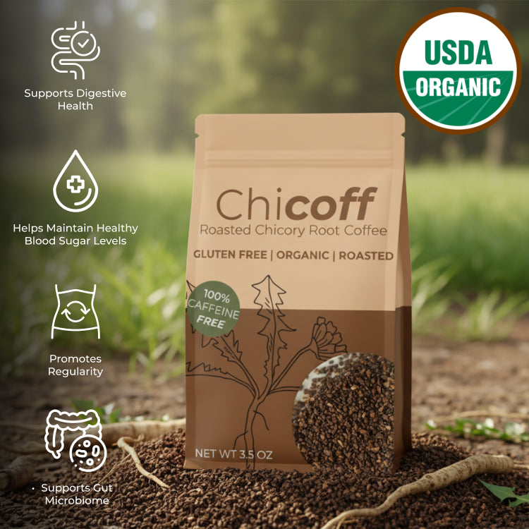Chicoff Roasted Chicory Root Coffee (3.5 oz)